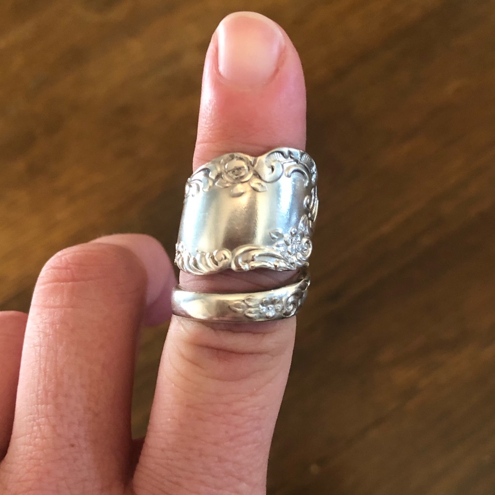 Silver Spoon Ring - image 1